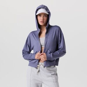 NEW! Vuori Halo Modern Full Zip Hoodie Cosmic Heather Size Small